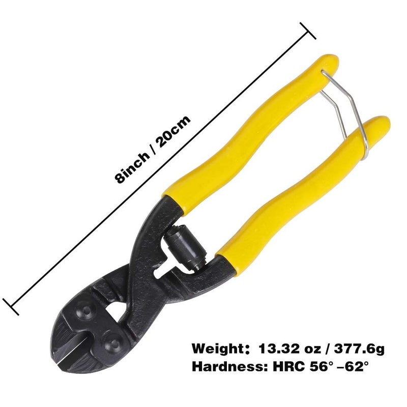 Outivity 8" Cutting Pliers Wire Cutter Steel Cable Cuts Copper Wire, Rope Spring Wire Multi-Function Hand Tool For Electricians,Homes - Image 5